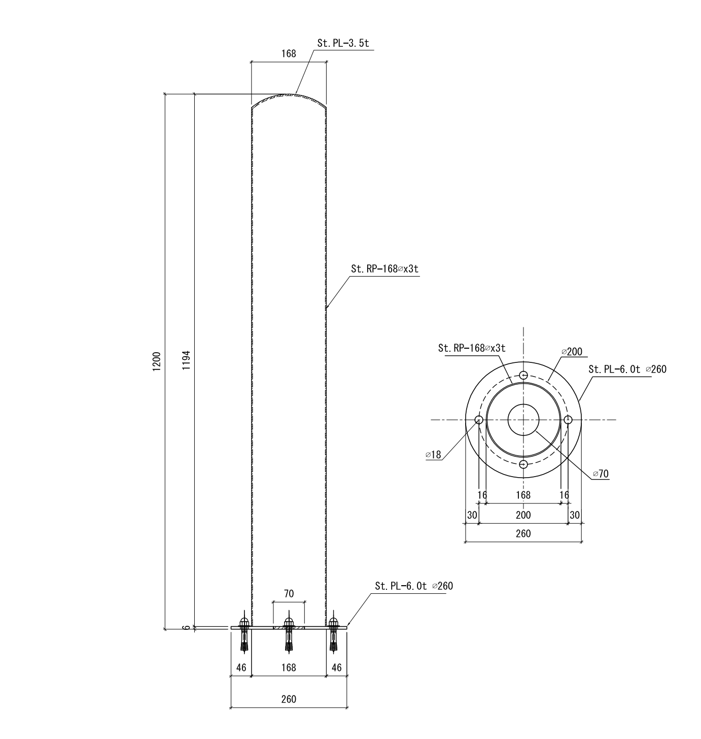 ガードボール既製品